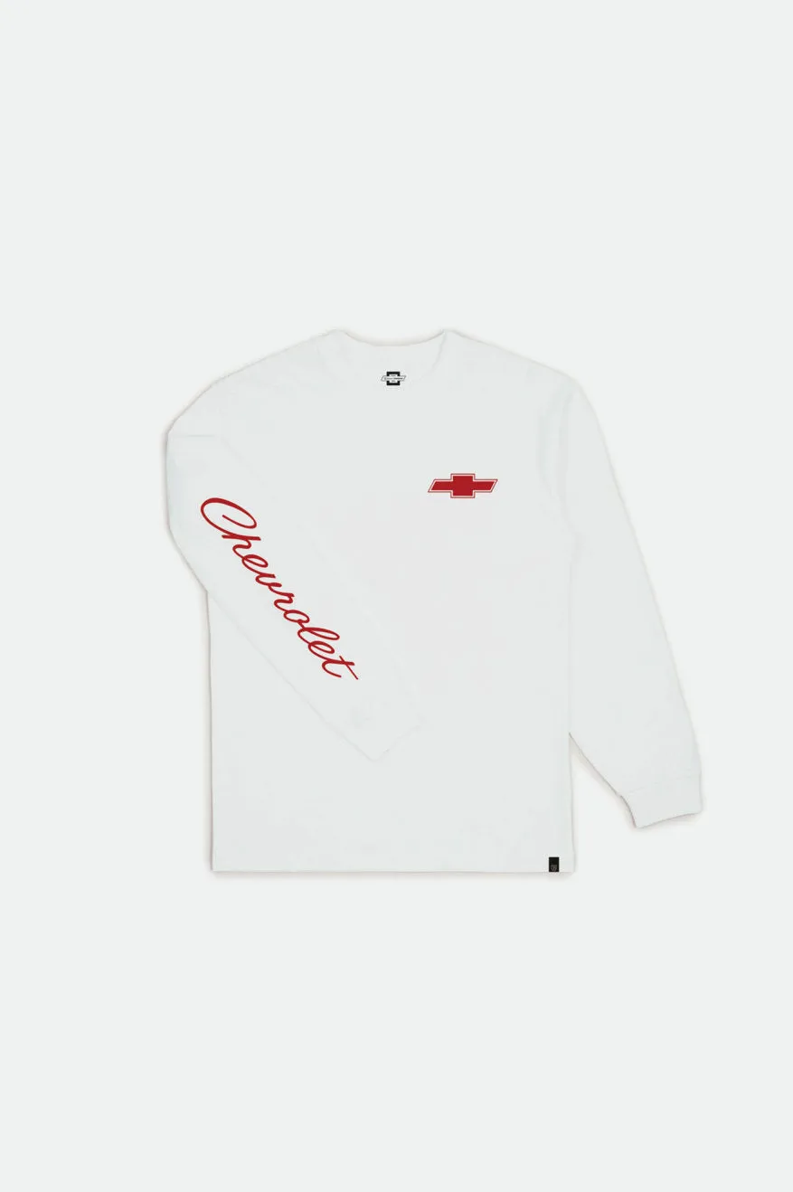 Longhand L/S Standard Tee - El Camino White sold by Brixton