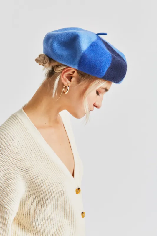 Audrey IV Beret - Slate Blue sold by Brixton