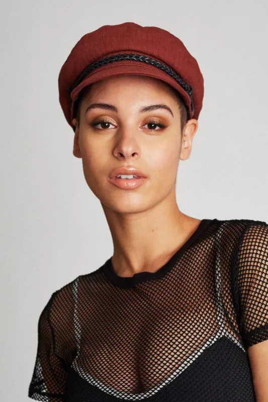 Ashland Cap - Burnt Sienna sold by Brixton