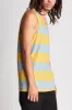 Hilt Tank Top - Gold/Light Blue sold by Brixton