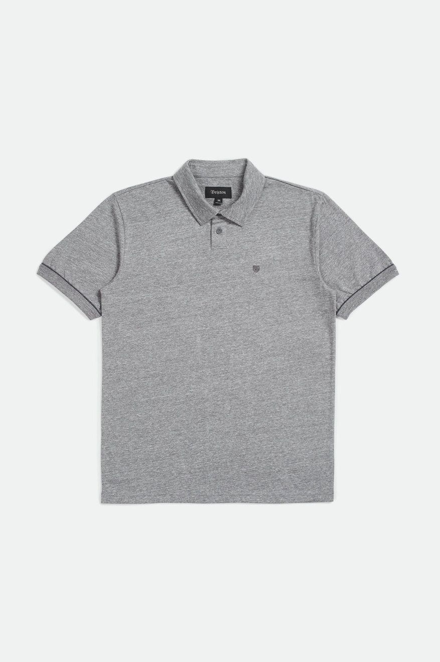 Carlos S/S Polo Knit - Heather Grey/Charcoal sold by Brixton product image thumbnail 4