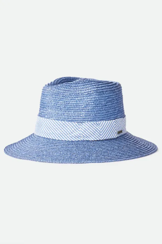 Joanna Short Brim Hat - Slate Blue made by Brixton