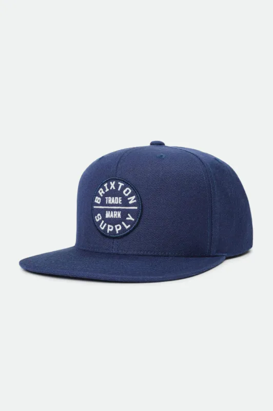 Oath III Snapback - Washed Navy/White sold by Brixton