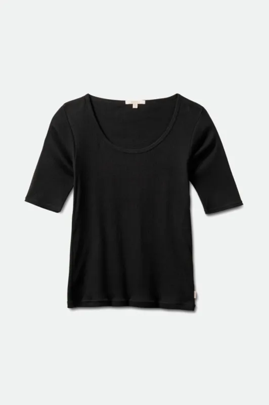 Tennessee Scoop Neck Tee - Black sold by Brixton