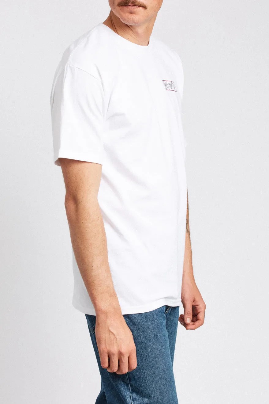 Turnpike S/S Standard Tee - White sold by Brixton product image thumbnail 2