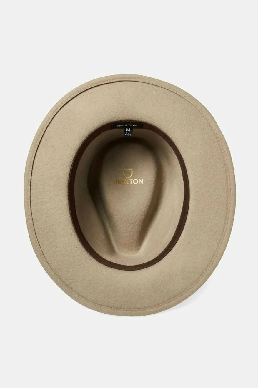 Messer Packable Fedora - Timberwolf/Light Brown sold by Brixton product image thumbnail 4