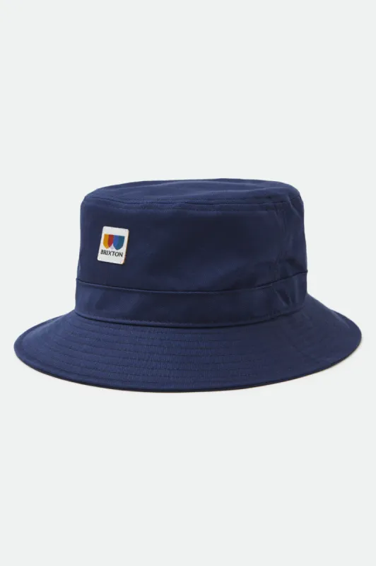 Alton Packable Bucket Hat - Joe Blue sold by Brixton