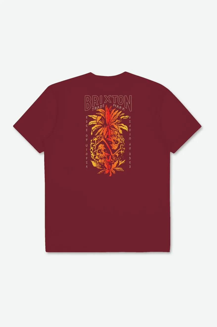 Dargan S/S Standard Tee - Island Berry sold by Brixton product image thumbnail 2