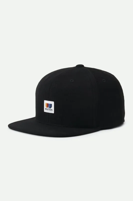 Alton MP Snapback - Black/Black sold by Brixton