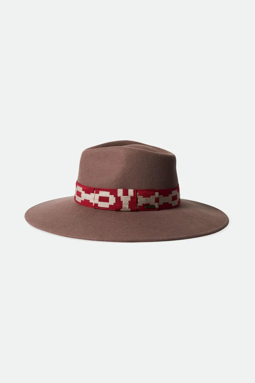 Joanna Felt Hat - Twig/Scarlet Red sold by Brixton product image thumbnail 3