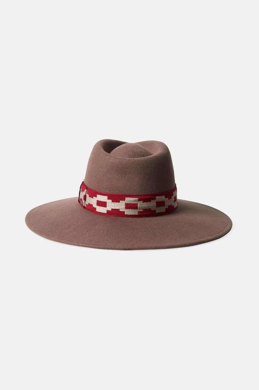 Joanna Felt Hat - Twig/Scarlet Red sold by Brixton product image thumbnail 2