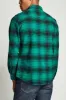 Bowery L/S Flannel - Green/Black sold by Brixton
