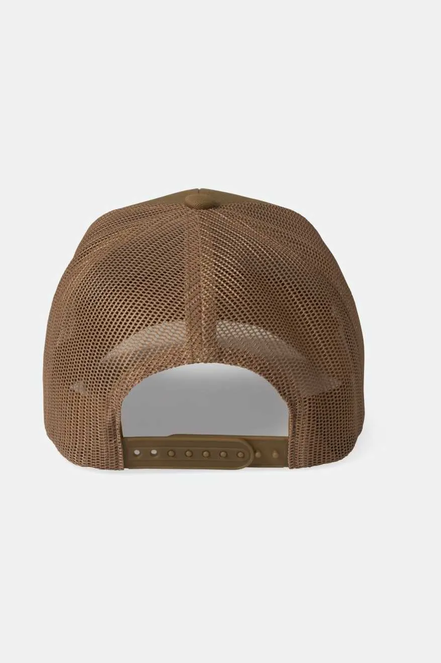 Regal Netplus Trucker Hat - Khaki/Khaki sold by Brixton product image thumbnail 2