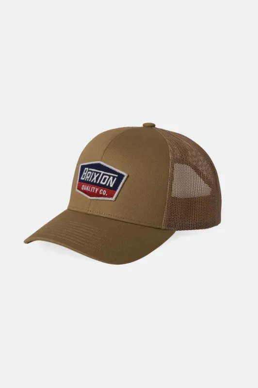 Regal Netplus Trucker Hat - Khaki/Khaki sold by Brixton