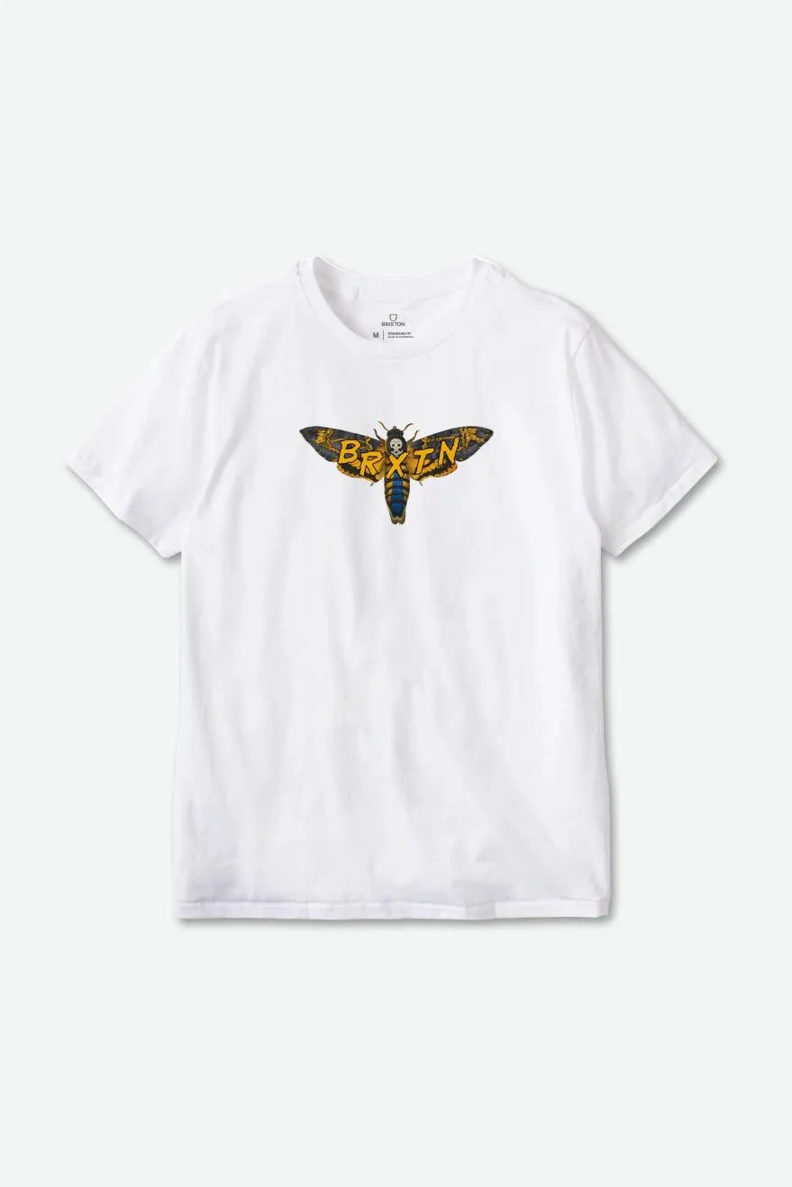 Beeler S/S Standard Tee - White sold by Brixton