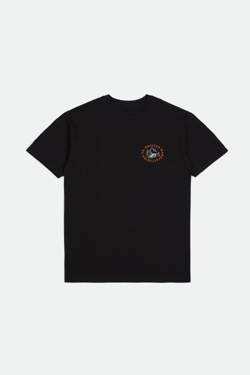 Croslin S/S Standard Tee - Black sold by Brixton product image thumbnail 2
