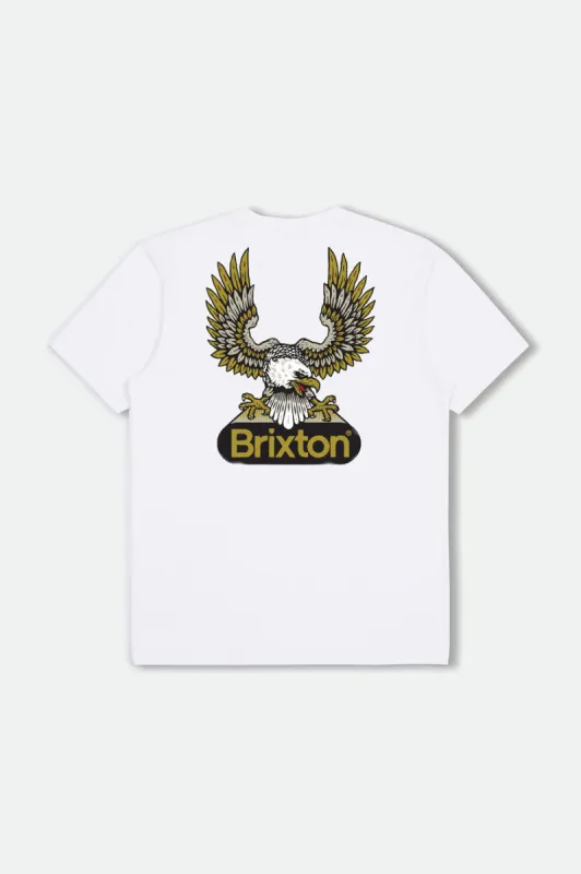 Merrick S/S Standard Tee - White sold by Brixton