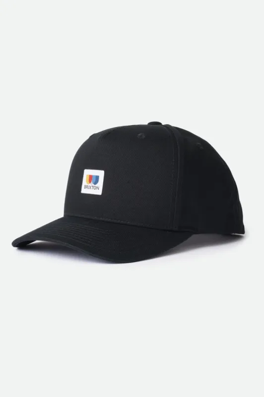 Alton C MP Snapback - Black sold by Brixton