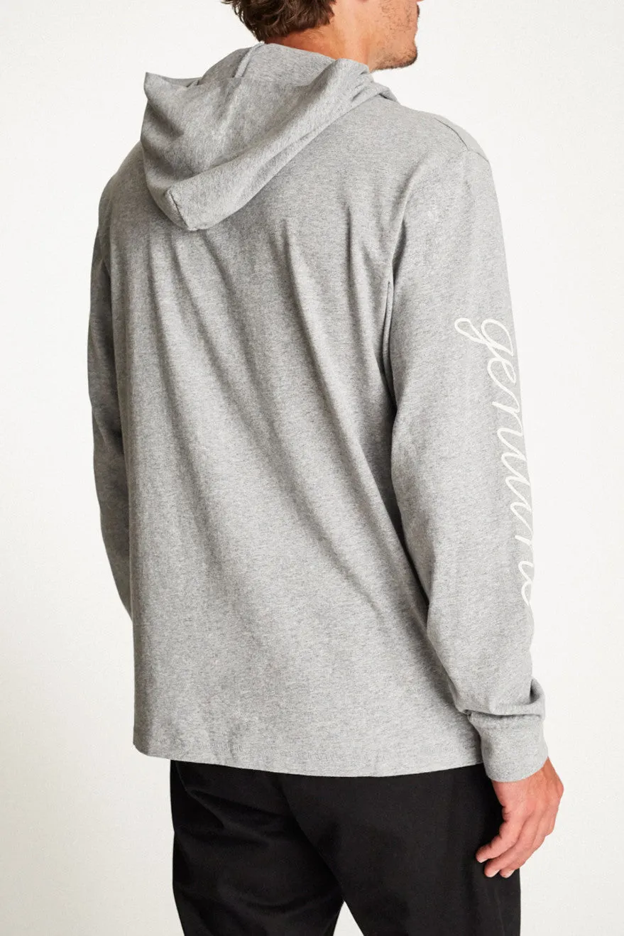 Ramsey SV II L/S Hood Knit - Heather Grey sold by Brixton product image thumbnail 3