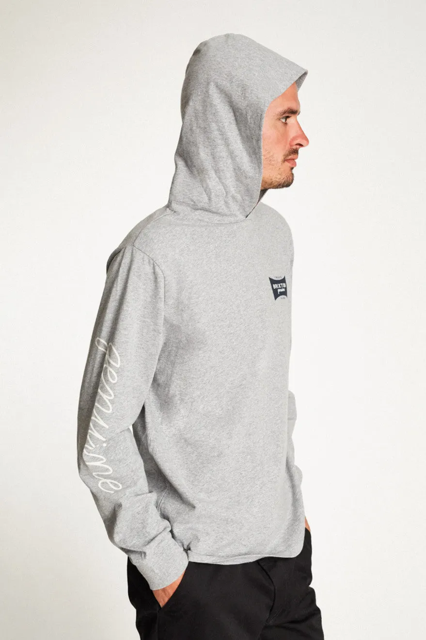 Ramsey SV II L/S Hood Knit - Heather Grey sold by Brixton product image thumbnail 2