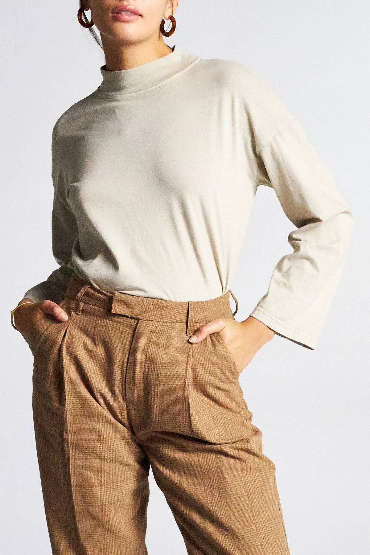 Anne L/S Mock Neck Tee - Vanilla sold by Brixton product image thumbnail 4