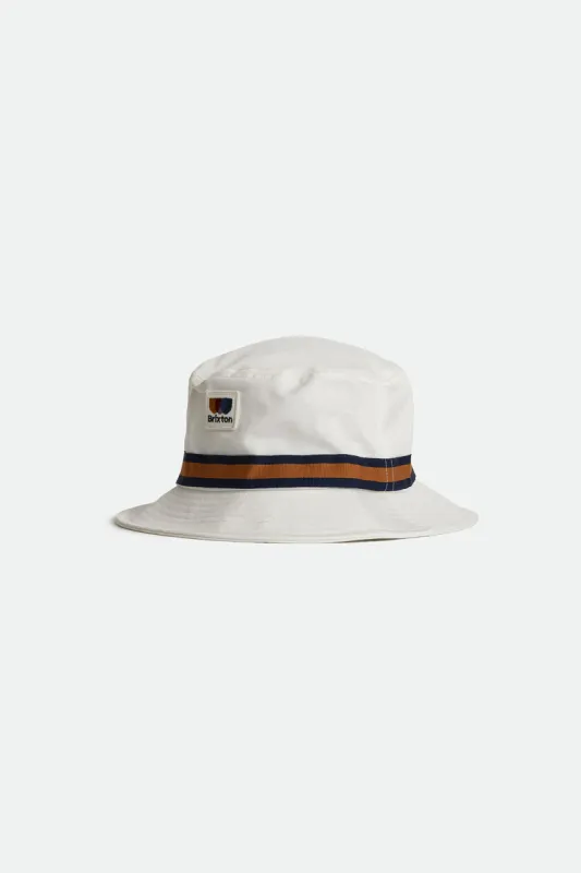 Alton Packable Bucket Hat - Off White/Washed Navy sold by Brixton