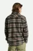 Bowery L/S Flannel - Black/Charcoal/Off White sold by Brixton