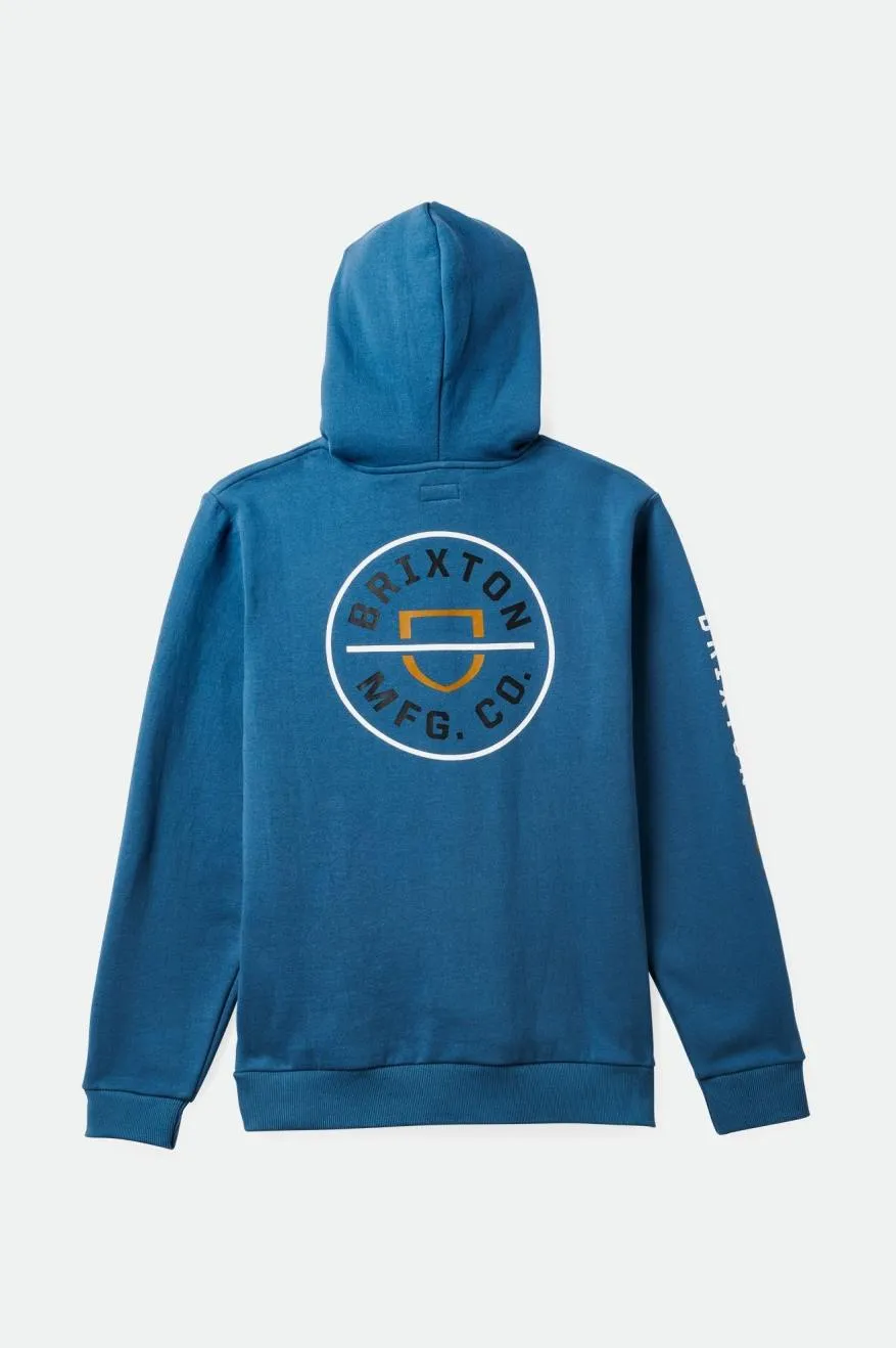 Crest Hood - Ocean Blue/Golden Brown sold by Brixton product image thumbnail 2