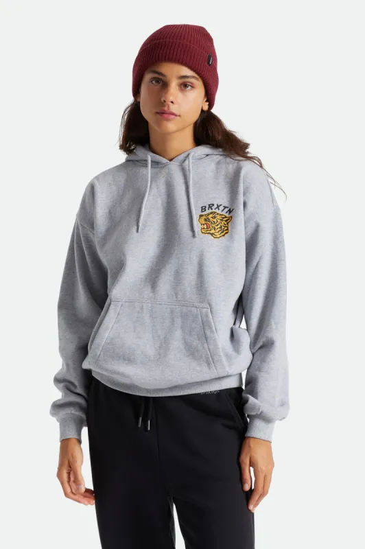 Kit Women's Hoodie - Heather Grey sold by Brixton
