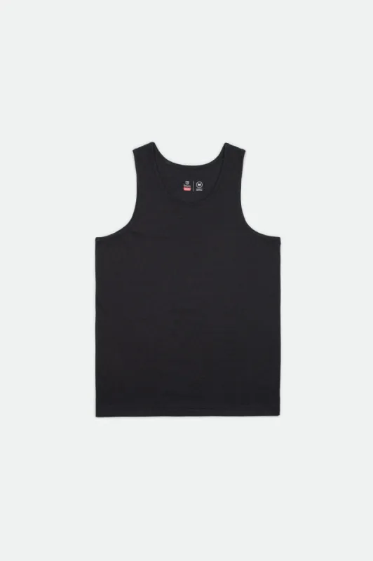 Basic Tank - Washed Black sold by Brixton