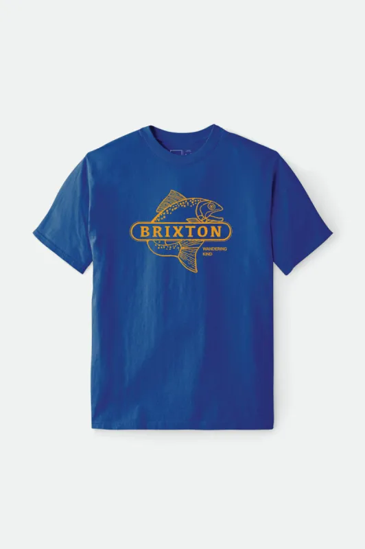 Mahlon Utility S/S Standard Tee - Royal made by Brixton