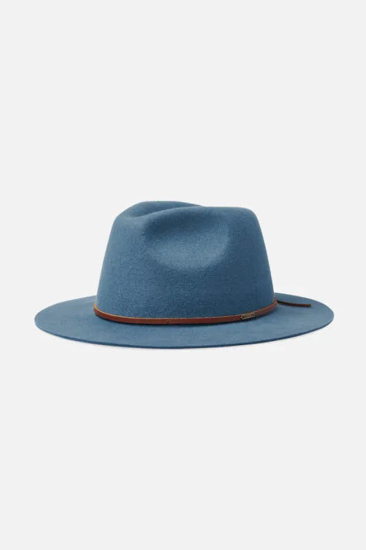 Wesley Fedora - Indian Teal sold by Brixton