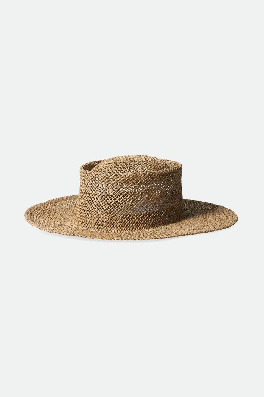 Westward Straw Hat - Tan sold by Brixton