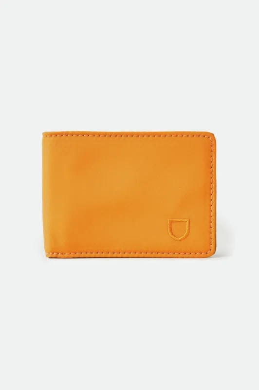Brixton x Vessel Wallet - Orange/Olive sold by Brixton