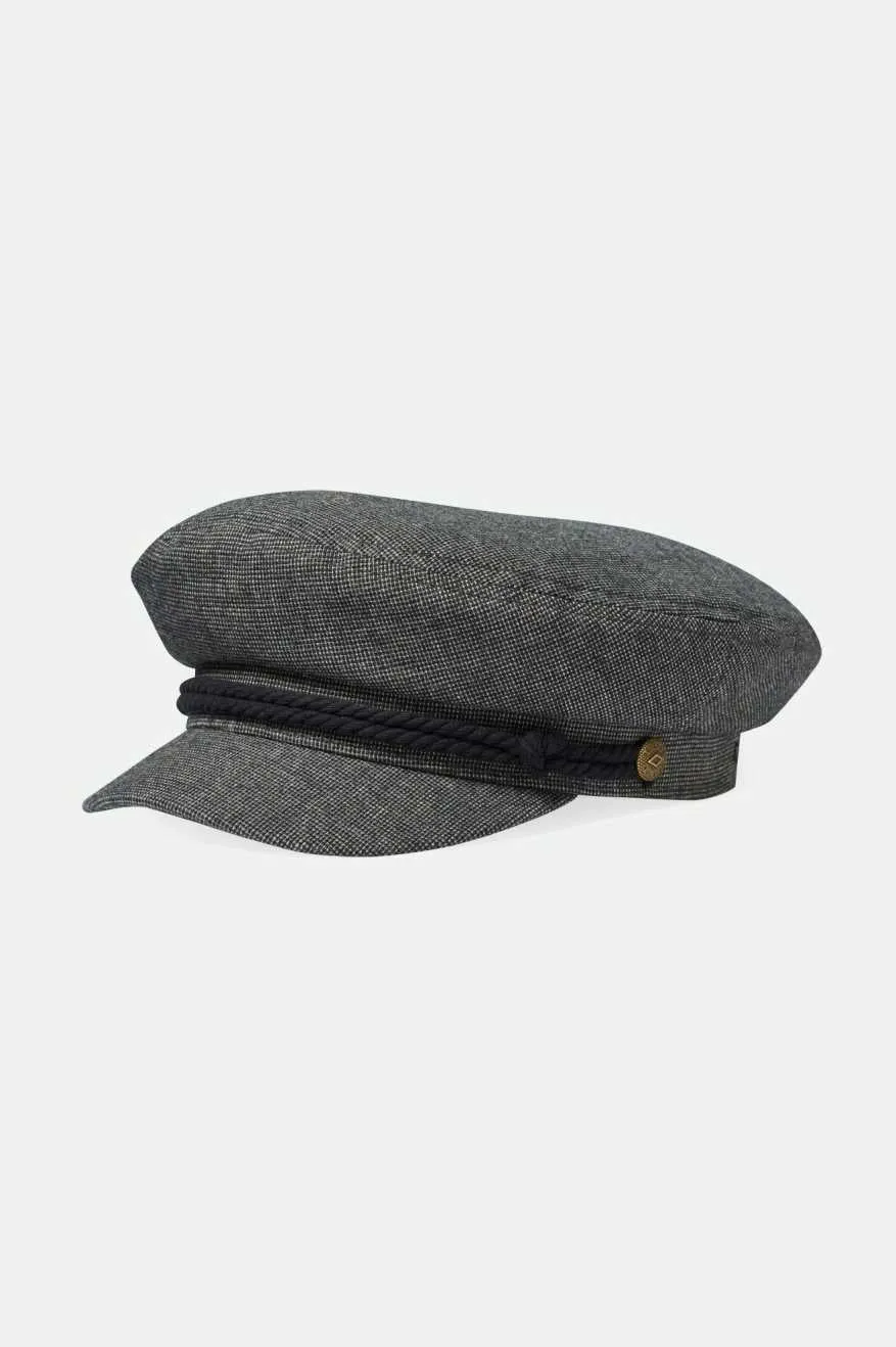 Fiddler Fisherman Cap - Mixed Tweed sold by Brixton