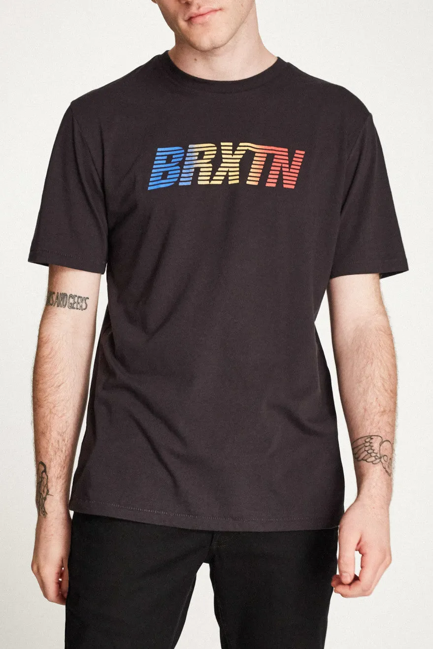 Cortez III S/S Premium Tee - Washed Black sold by Brixton