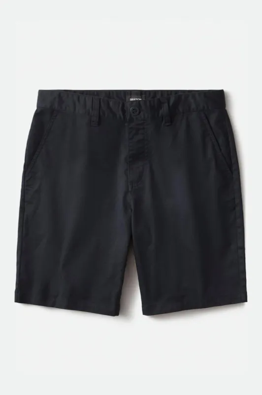 Choice Chino Short 5" - Black sold by Brixton