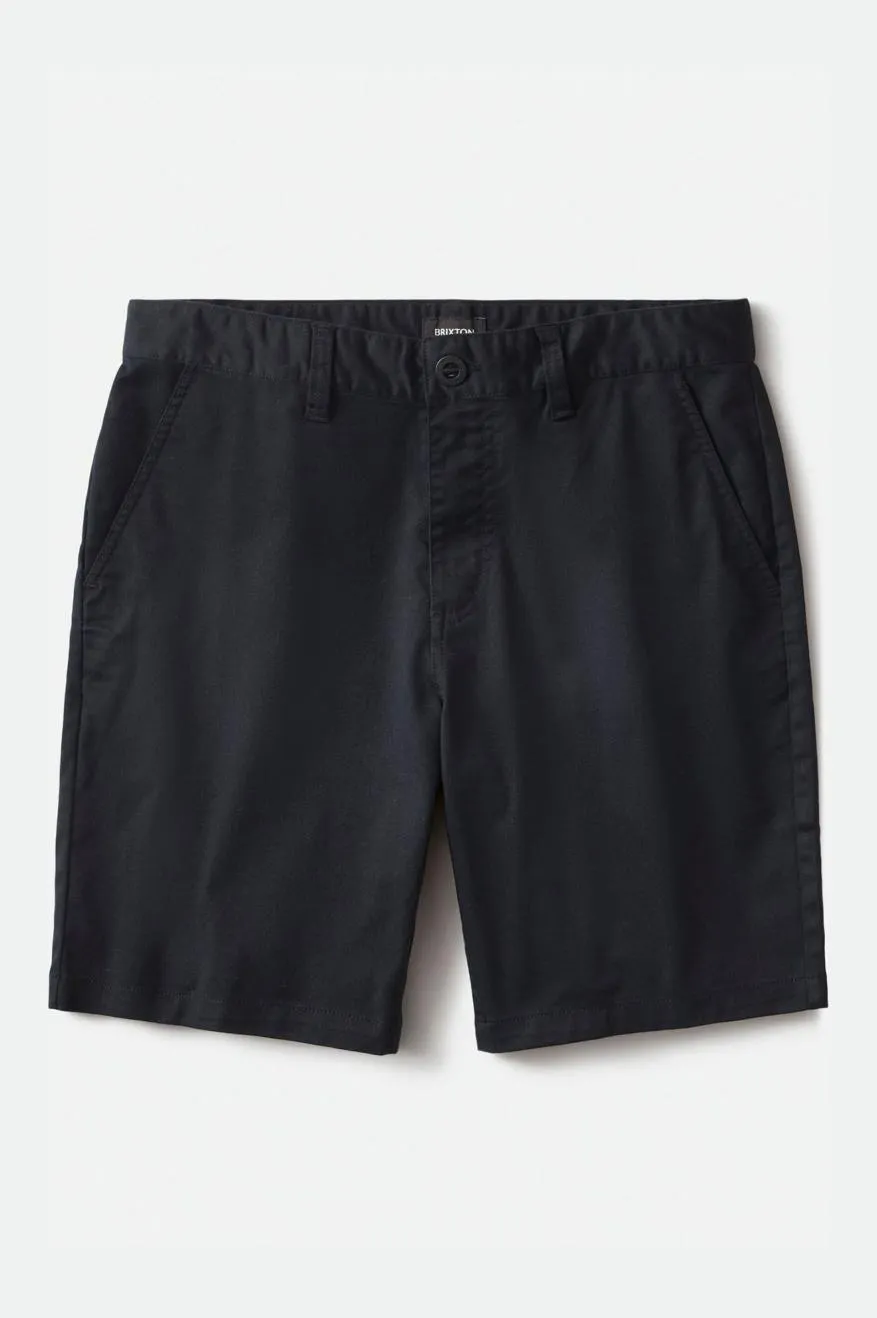 Choice Chino Short 5" - Black sold by Brixton