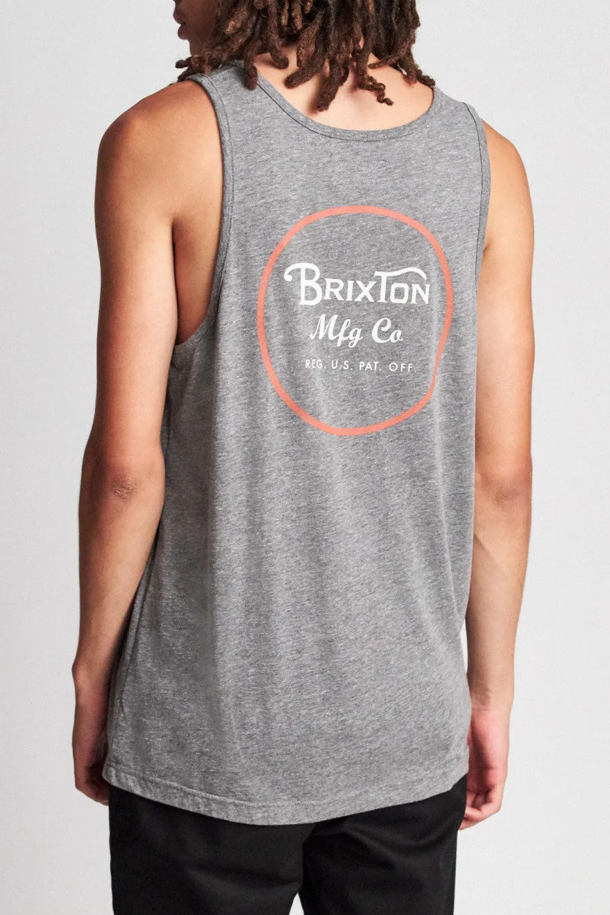 Wheeler Tank Top - Heather Grey/Henna sold by Brixton product image thumbnail 3