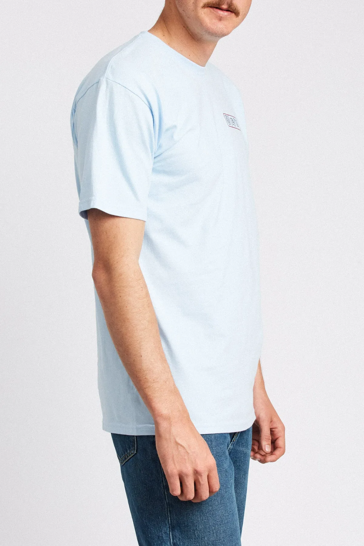Turnpike S/S Standard Tee - Carolina Blue sold by Brixton product image thumbnail 4