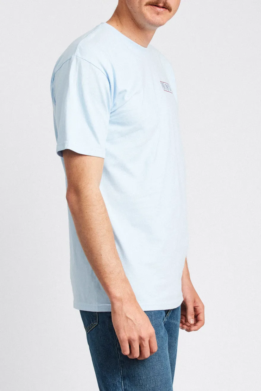 Turnpike S/S Standard Tee - Carolina Blue sold by Brixton product image thumbnail 2