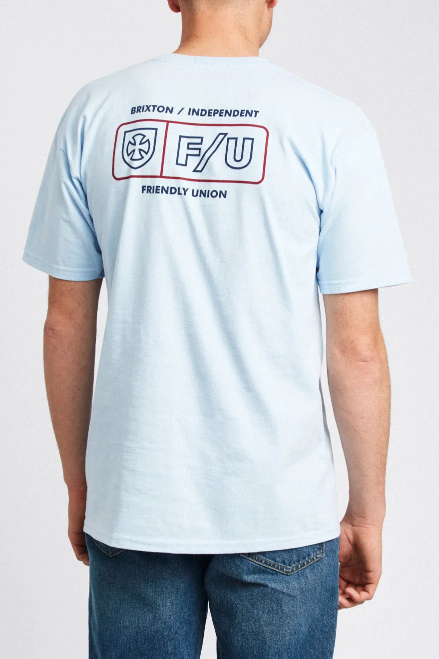 Turnpike S/S Standard Tee - Carolina Blue sold by Brixton product image thumbnail 3