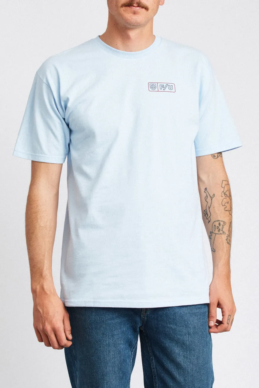 Turnpike S/S Standard Tee - Carolina Blue sold by Brixton