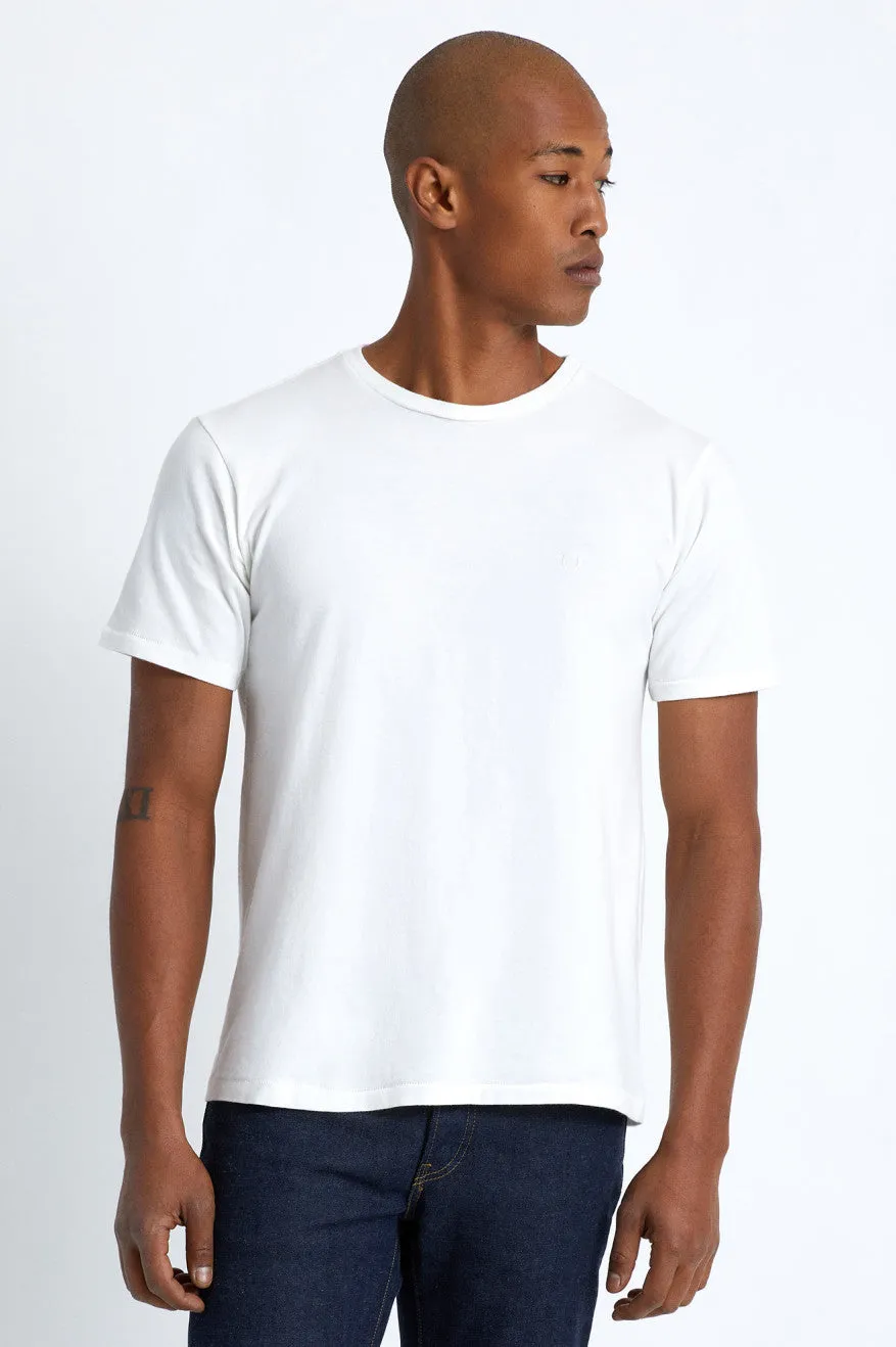 Vintage Beat Up S/S Tee - Off White sold by Brixton