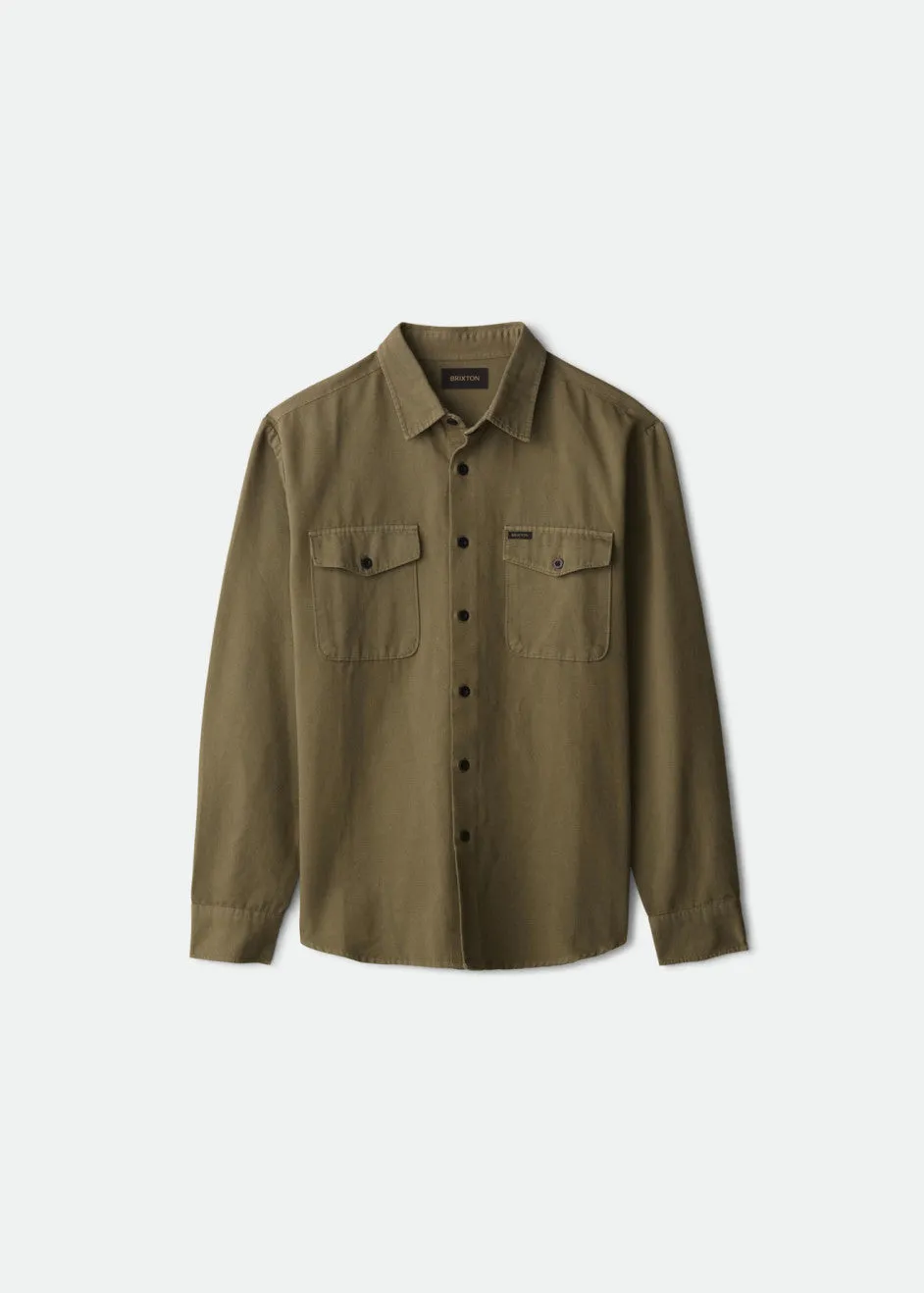 Davis L/S Reserve Woven - Military Olive sold by Brixton product image thumbnail 4
