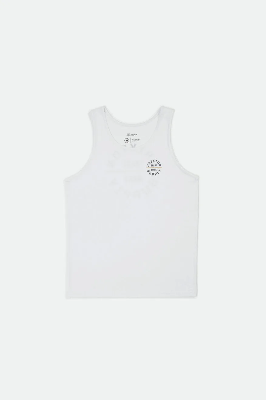 Oath V Tank - White/Yellow sold by Brixton
