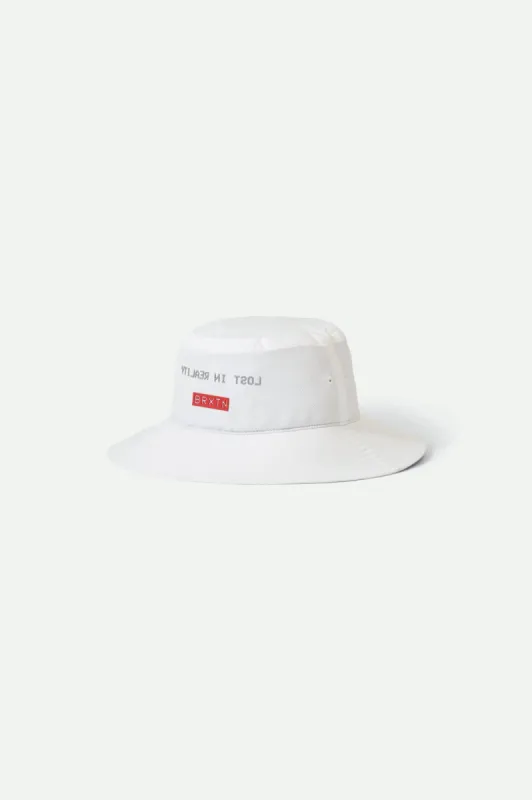 Reflect Utility Packable Bucket Hat - White sold by Brixton