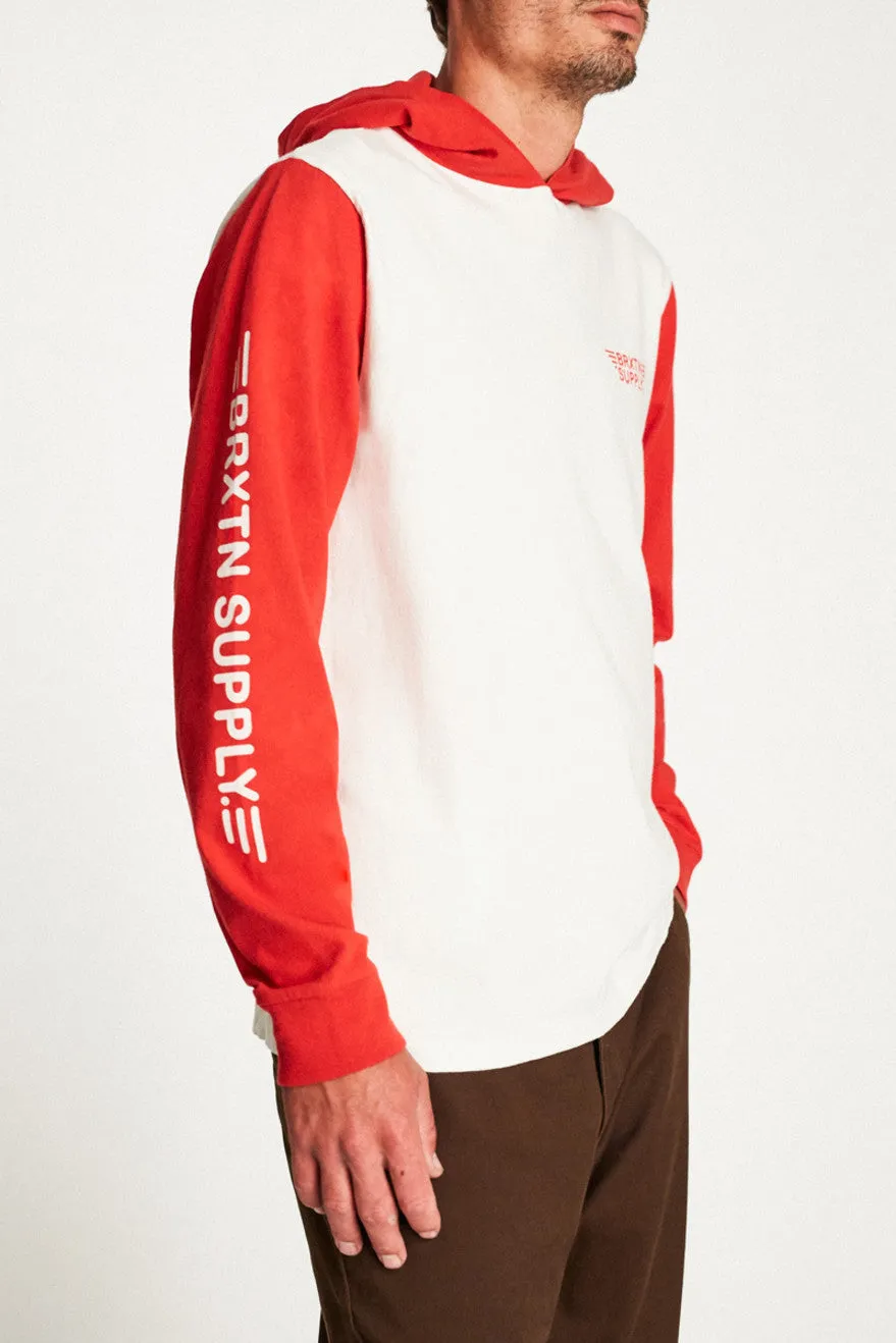 Pinion L/S Hood Knit - Off White sold by Brixton product image thumbnail 2