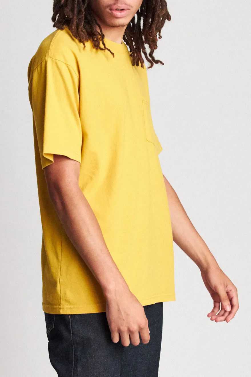 Basic S/S Standard Pocket Tee - Nugget Gold sold by Brixton