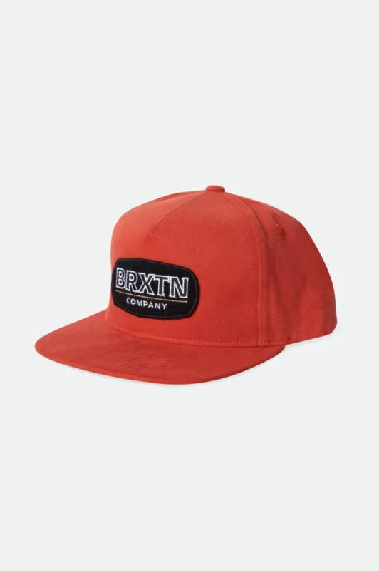 Canyon MP Snapback - Burnt Red made by Brixton
